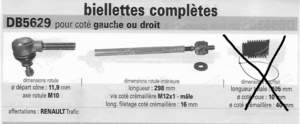 Pleuelstangen + Kugelgelenke Lenkung rechte oder linke Seite - RENAULT Trafic - 4006052- thumb-1