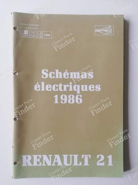 Schémas électriques - N.T. 8018 - RENAULT 21 (R21) - 7711079864- 0