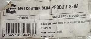 Pair of left and right hand brake cables - CITROËN ZX - 103850/103860- thumb-8