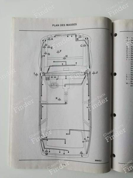 Schémas électriques - N.T. 8018 - RENAULT 21 (R21) - 7711079864- 6