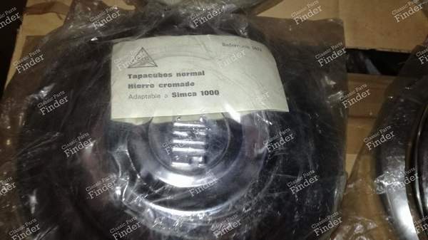 Set of four hubcaps - SIMCA 900 / Simc'4 / 1000 / 1005 / 1006 / 1118 /Abarth 1150 - 3472- 1