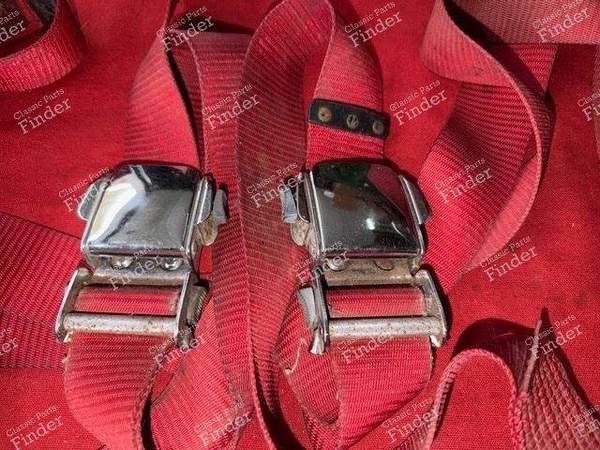 Red seat belt set - CITROËN DS / ID - 1