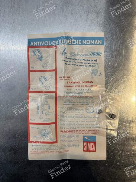 Ignition Switch - SIMCA 900 / Simc'4 / 1000 / 1005 / 1006 / 1118 /Abarth 1150 - 23003Q- 4