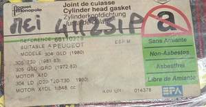 Cylinder head gasket - PEUGEOT 304 - 66110328- thumb-1