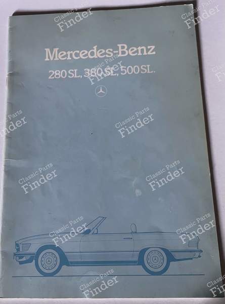 1981 catalog 280/380/500SL - MERCEDES BENZ SL (R107) - 6701.0800.00-02- 0
