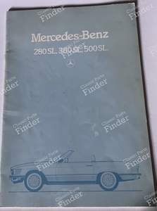 1981 catalog 280/380/500SL - MERCEDES BENZ SL (R107)
