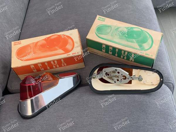 Chrome taillights - R4 and Alpine cabriolet - RENAULT 4 / 3 / F (R4) - 605- 3