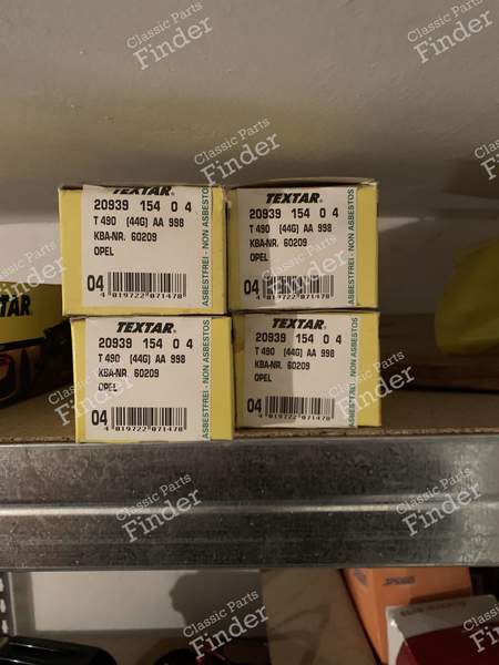 Front brake pads - OPEL Ascona (C) - 20939- 0