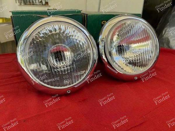 Pair of complete headlights - PEUGEOT 203 - Isoroute 413- 7