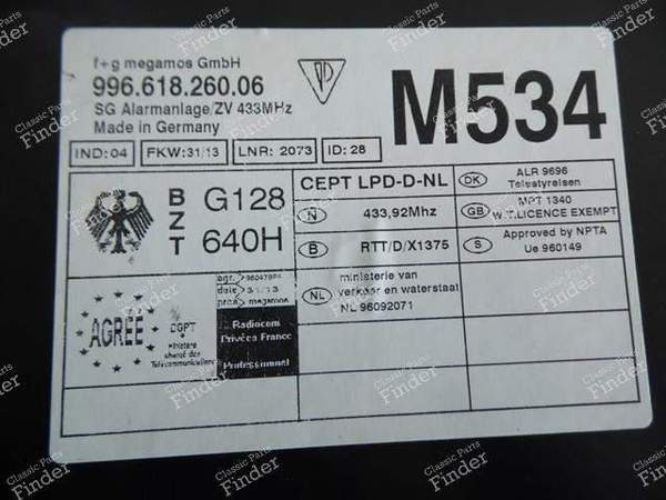 ALARM MODULE M534 99661826006 PORSCHE 996 & 986 - PORSCHE 911 (996) - 996.618.260.06- 1
