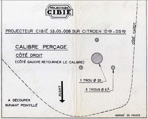 Kugelscheinwerfer für DS, 911, CG... - CITROËN DS / ID - 53.05.008- thumb-7