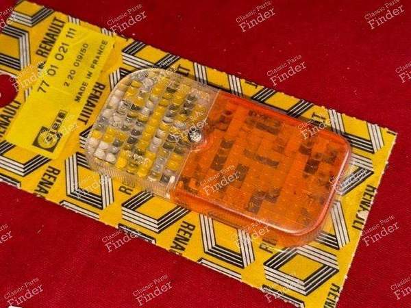 Cabochon de clignotant / veilleuse gauche - RENAULT 4 / 3 / F (R4) - 2076A / 7701021111- 2