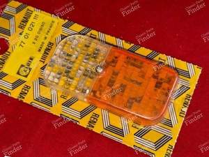 Cabochon de clignotant / veilleuse gauche - RENAULT 4 / 3 / F (R4) - 2076A / 7701021111- thumb-2