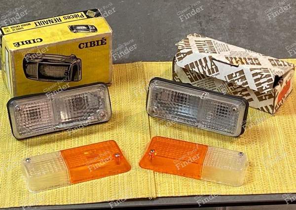 2 White turn signals R12, Alpine A310, Matra Rancho and Murena - RENAULT 12 / Virage (R12) - 0