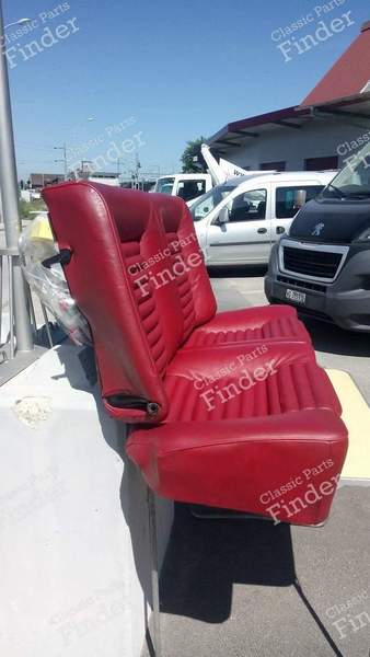Rote Leder-/Vinyl-Sitzbank für Golf 1 Cabriolet - VOLKSWAGEN (VW) Golf I / Rabbit / Caddy / Jetta - 155 885 375 / MZL 3058- 1