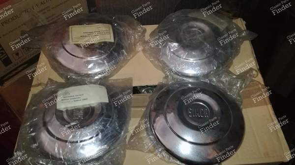 Set of four hubcaps - SIMCA 900 / Simc'4 / 1000 / 1005 / 1006 / 1118 /Abarth 1150 - 3472- 0