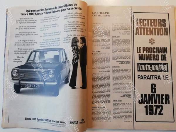L'Auto-Journal - #25 (December 1971) - SIMCA 1300 / 1500 / 1301 / 1501 - #25- 3