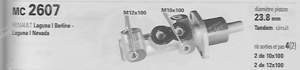 Maître-cylindre tandem 23,8mm - RENAULT Laguna I - MC2607- thumb-3