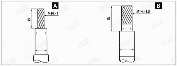 Pair of front shock absorbers - ALFA ROMEO 164 - 9