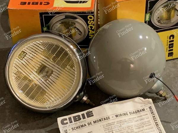 Oscars Fog lamps Cibié Top Iode, R8 Gordini, Alpine A110... - SIMCA 900 / Simc'4 / 1000 / 1005 / 1006 / 1118 /Abarth 1150 - SAEF2- 1