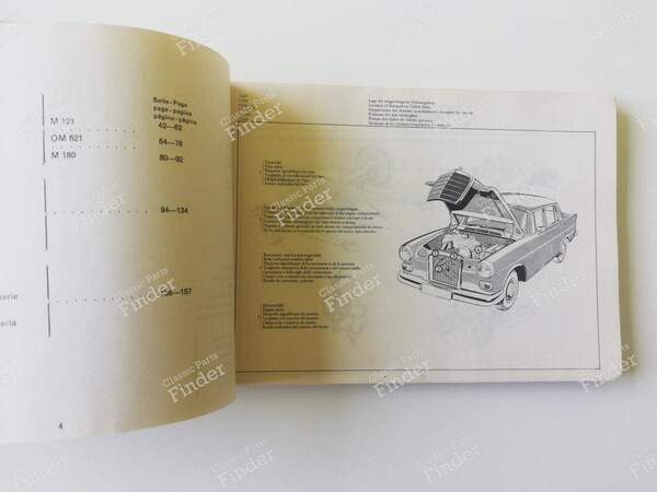 Spare Parts Manual - 'Catalog B' 1967 - MERCEDES BENZ W110 - 12118- 2