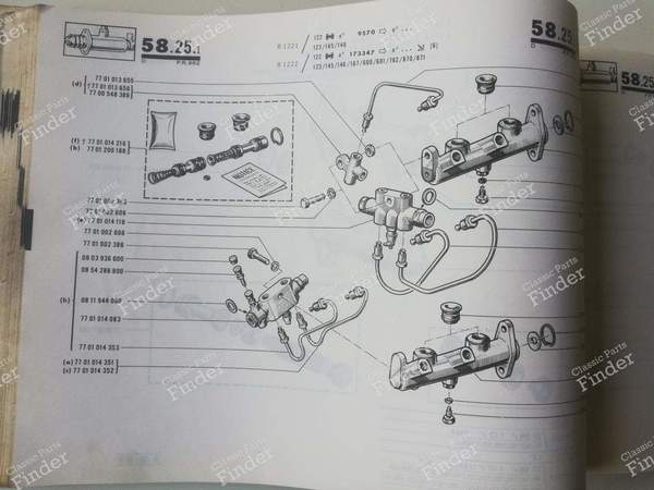 P.R. 962 - Spare parts catalog - RENAULT 5 / 7 (R5 / Siete) - PR962 / 7701437380- 2