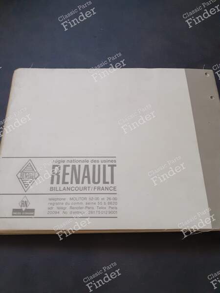 Spare Parts Catalogs - RENAULT Voltigeur (1000kg) / Goélette (1400kg) / Galion (2500kg) - PR619 / PR661- 3