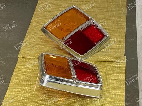 2 hintere Cabochons für SIMCA 1000 - SIMCA 900 / Simc'4 / 1000 / 1005 / 1006 / 1118 /Abarth 1150 - 6303 / 6302 (?)- 1