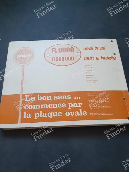 Spare Parts Catalogs - RENAULT Voltigeur (1000kg) / Goélette (1400kg) / Galion (2500kg) - PR619 / PR661- 1
