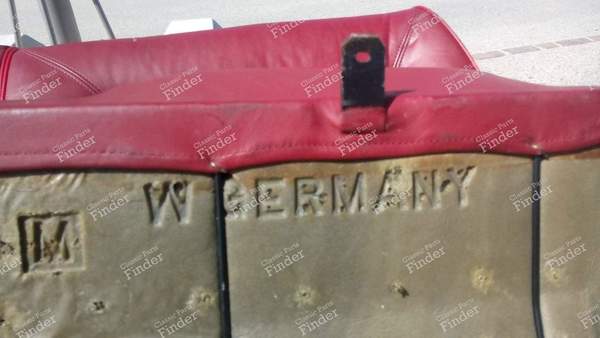 Rote Leder-/Vinyl-Sitzbank für Golf 1 Cabriolet - VOLKSWAGEN (VW) Golf I / Rabbit / Caddy / Jetta - 155 885 375 / MZL 3058- 7