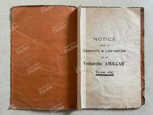 Notice d'utilisation, conduite et entretien - AMILCAR CC - thumb-1