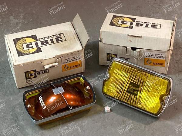 Gelbe Gläser Cibié Jod 35 Nebelscheinwerfer, für Renault, Peugeot, Simca, Citroën... - RENAULT 16 (R16) - 35 SAE F2- 2