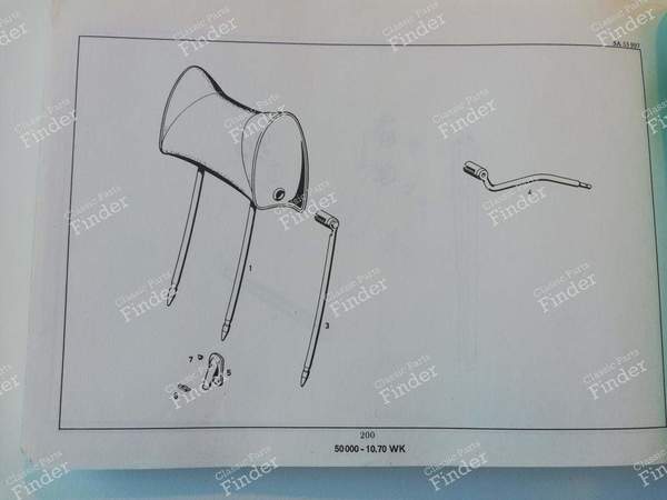 Spare parts manual - 'Catalog C' 1970 - MERCEDES BENZ /8 (W114 / W115) - 12178 / 50000-10.70 WK- 8