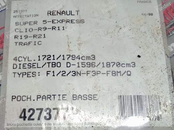 Tasche unterer Motor - RENAULT 5 (Supercinq) / Express / Rapid (R5) - 427377P- 1
