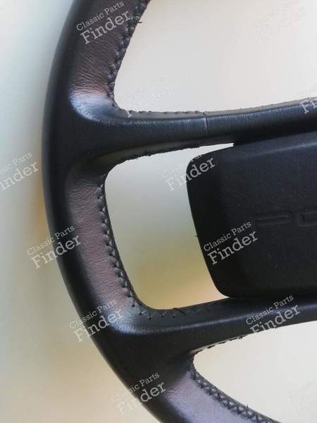 Black leather steering wheel - PORSCHE 924 - 3