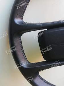 Black leather steering wheel - PORSCHE 924 - thumb-3