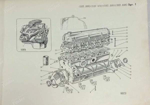 Spare parts catalog - FIAT 1800 / 2100 - 110.275- 3