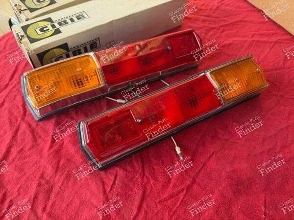 Pair of complete taillights - SIMCA-CHRYSLER-TALBOT 1100 / 1204 / VF - 80 76 001 (G) / 80 76 002 (D)- 2