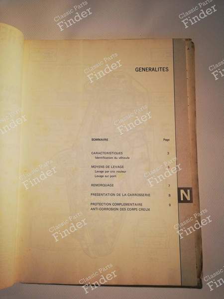 Manuel de réparation M.R. 184 - RENAULT 14 (R14) - 7701440044- 2