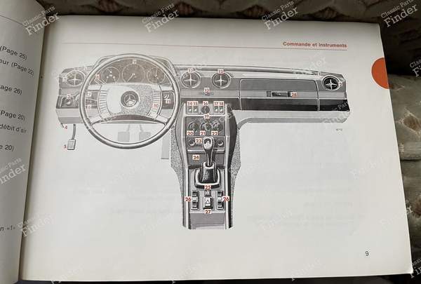 Manuel d'entretien versions 280 - MERCEDES BENZ W123 - 1235843196 / 65004897- 3