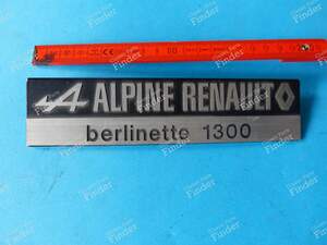Original-Emblem "ALPINE RENAULT berlinette 1300" - ALPINE A110