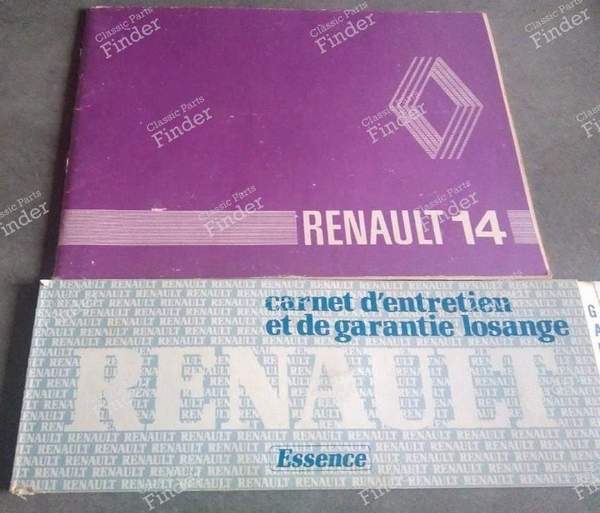 Instruction manual - RENAULT 14 (R14) - 77 01 446 291 / NE411 80 01 81- 0