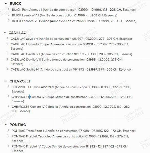 Brake pad set - CHEVROLET Camaro - GDB4054- 1