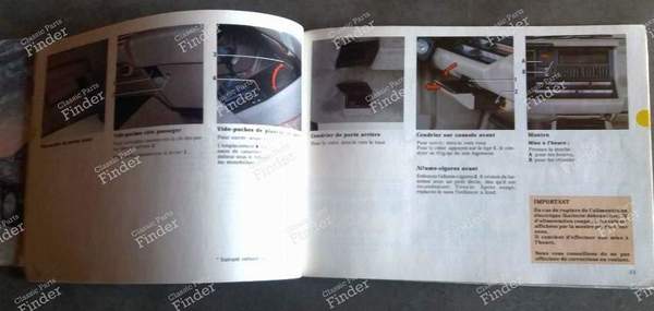 Manuel d'utilisation - Phase 1 - RENAULT 21 (R21) - 7711080892 (?)- 1