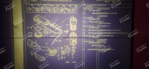 Dichtung Ansaugstutzen / Luftfilter - CITROËN AX - 97535806 / 1424H6- 4