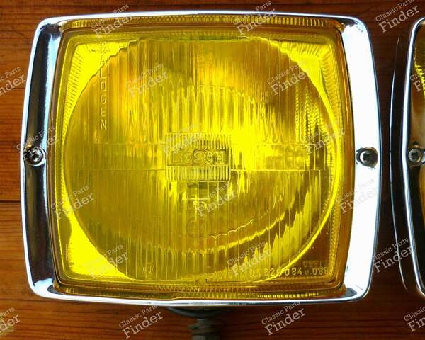 Pair of Classic Bosch 4583 Rectangular Yellow Fog lamps - MERCEDES BENZ SL (R107) - 4583- 1