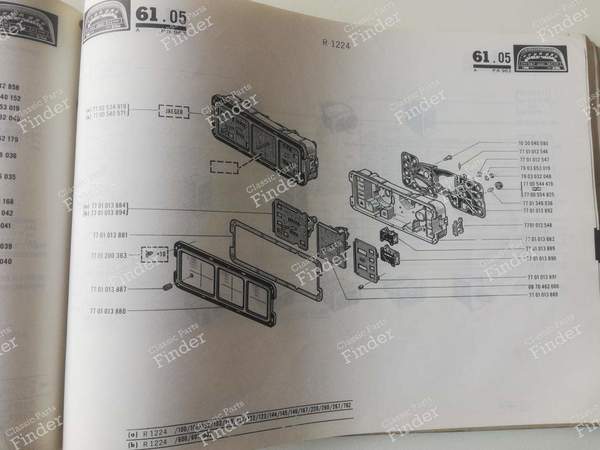 P.R. 962 - Spare parts catalog - RENAULT 5 / 7 (R5 / Siete) - PR962 / 7701437380- 8