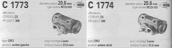 LUCAS rear brake kit - CITROËN ZX - 381162S- 5