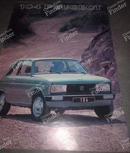 Vintage Peugeot 104 ZS brochure for PEUGEOT 104 / 104 Z