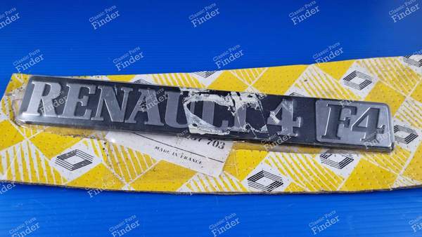 Echtes Monogramm-Siegel hinten - F4 - RENAULT 4 / 3 / F (R4) - 1